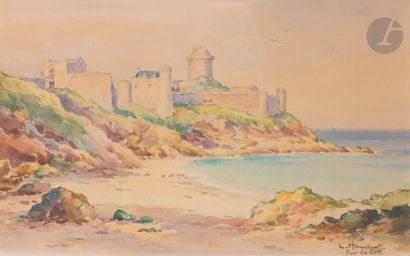 Léon HAMONET (1877-1953)
Fort la Latte, castle...