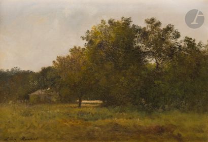 null Léon RICHET (1847-1907)
Paysage à la ferme
Huile sur carton.
Signée en bas à...