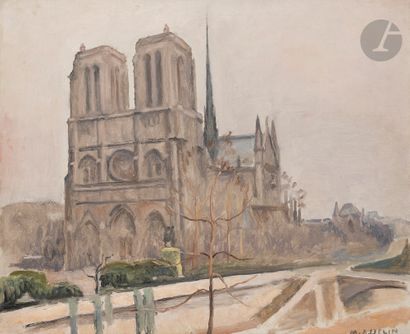 null Maurice ASSELIN (1882-1947)
Notre-Dame de Paris
Huile sur toile.
Signée en bas...