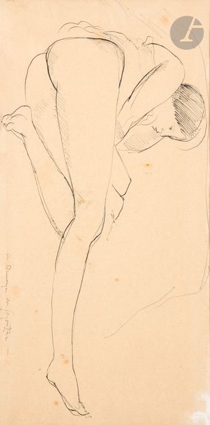 null André DUNOYER DE SEGONZAC (1884-1974)
Nude
Ink.
Signed lower right.
18 x 34...