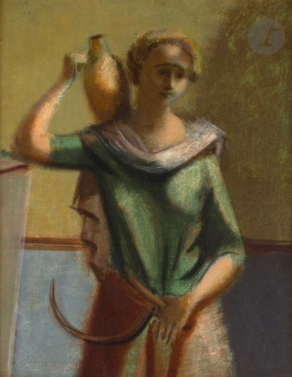 null Nicolas WACKER (1897-1987)
Woman with a sickle and an amphora, 1936
Oil on canvas...