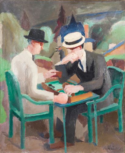 Robert LOTIRON (1886-1966)
The Jacquet, 1920
Oil...
