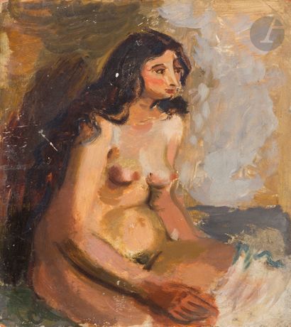 Nicolas WACKER (1897-1987)
Seated nude with...