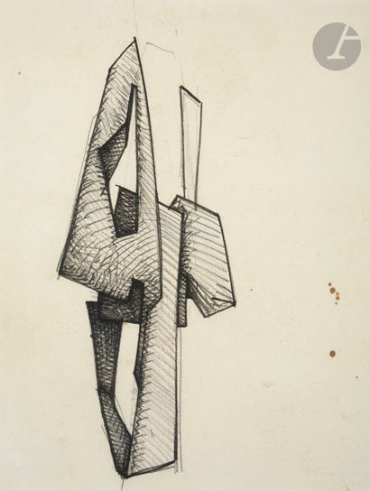 Roger DESSERPRIT (1923-1985)
Étude de sculpture
Crayon...