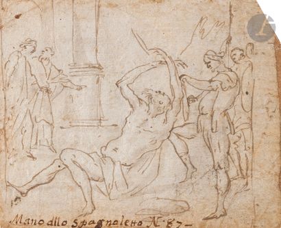 null SPANISH SCHOOL of the 17th century
The Martyrdom of Saint Bartholomew, after...
