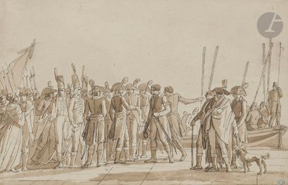 null Joseph SWEBACH-DESFONTAINES 
(Metz 1769 - Paris 1823)
Paire : Les Adieux avant...