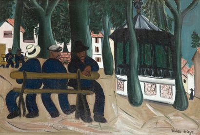 Colette BELEYS (1911-1998)
A bench on the...