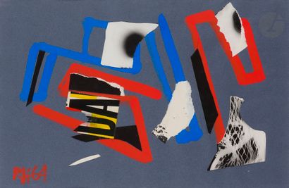Raoul HAUSMANN (1886-1971)
Da, 1964
Collage...