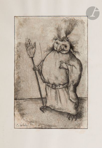 null Claude VERLINDE (1927-2020)
Imaginary character
Ink and varnish ink wash.
Signed...