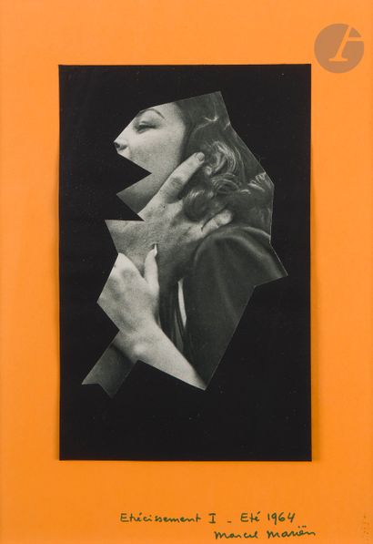 null Marcel MARIËN (1920-1993)
Étrécissement, 1964
Collage de photo découpée.
Signé,...