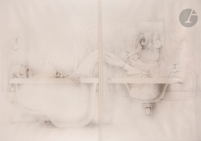 Félix de RECONDO (1932-2015)
The Bath, 1973
Graphite...