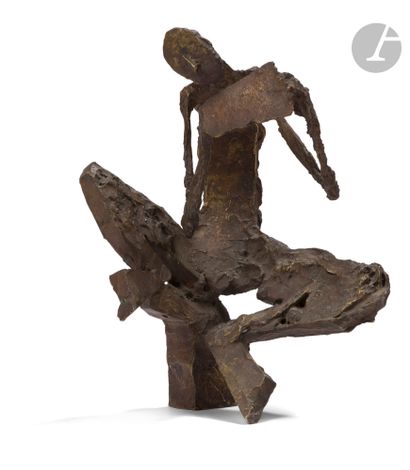 null Robert COUTURIER (1905-2008)
Faune, 1949
Épreuve en bronze à patine brune mordorée.
Signée...