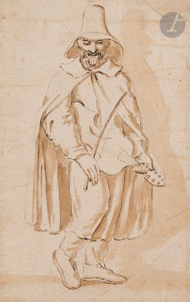 null Attribué à Jacques STELLA (Lyon 1596 - Paris 1657)
Un aveugle jouant du violon...