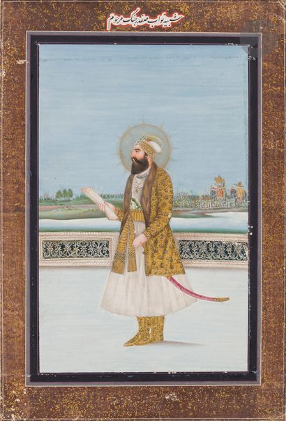 null Portrait du nawab Safdar Jang, Inde du Nord, Oudh, vers 1900
Gouache et or sur...