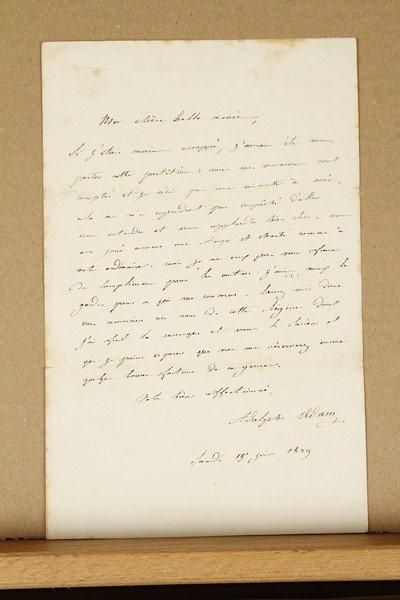 Adolphe ADAM (1803-1856) 2 L.A.S. à la cantatrice Mlle Rossi, plus tard Mme Rossi-Caccia ;...