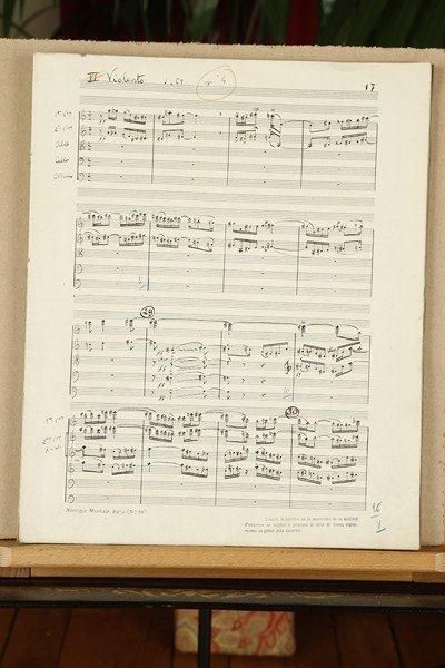 Henry BARRAUD (1900-1997) Manuscrit musical autographe signé, Préludes pour Orchestre...