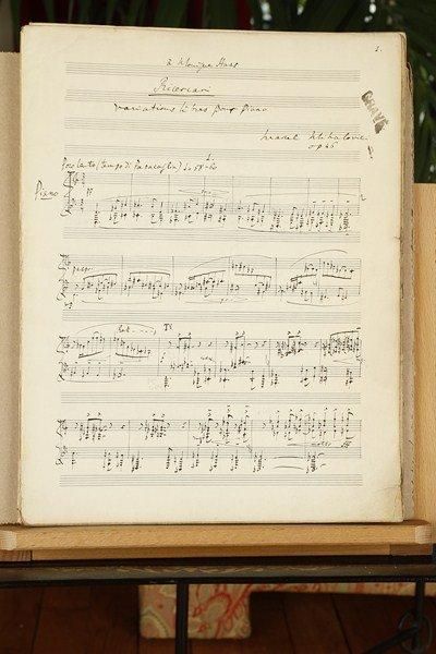 Marcel MIHALOVICI (1898-1985) Manuscrit musical autographe signé, Ricercari, Variations...