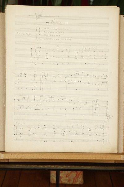 Léon BOËLLMANN (1862-1897) Manuscrit musical autographe signé, Fantaisie pour orgue,...