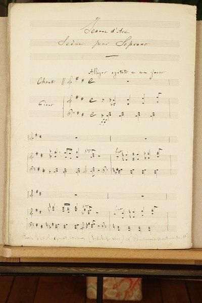Alfred BRUNEAU (1857-1934) Manuscrit musical autographe, Jeanne d'Arc, Scène pour...