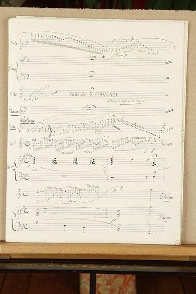 Louis CAHUZAC (1880-1960) Manuscrit musical autographe signé, Variations populaires...