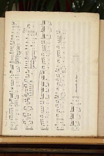 Jean CHANTAVOINE (1877-1952) Manuscrit musical autographe, 12 Menuets de Beethoven,...