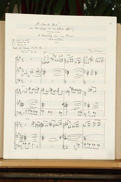 Pierre COCHEREAU (1924-1984) Manuscrit musical autographe signé, 3 Variations sur...