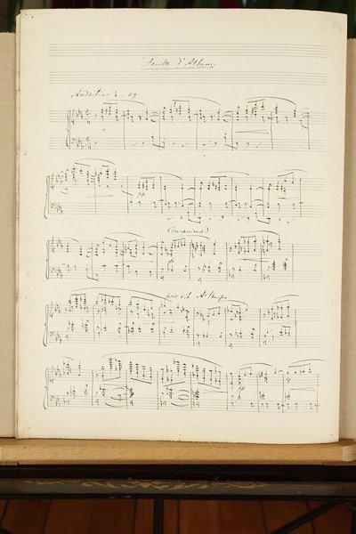 César CUI (1835-1918) Manuscrit musical autographe signé, Feuille d'Album ; 2 pages...