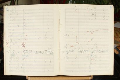 Tony AUBIN (1907-1981) Manuscrit musical autographe signé, Cantilène variée pour...