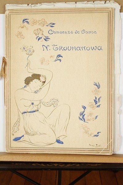 null DANSE. Programme : Concerts de Danse N. Trouhanowa, [avril 1912] ; petit in-fol....