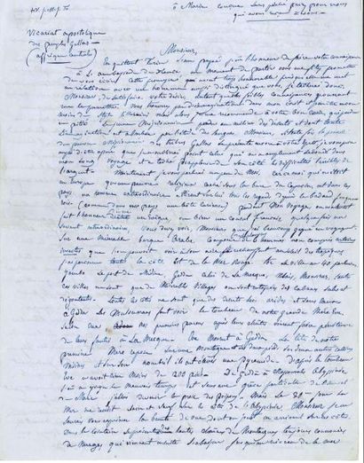 ARABIE. Michel REY-GOLLIET dit Frère Léon des Avanchers (1825-1879) Explorateur et...