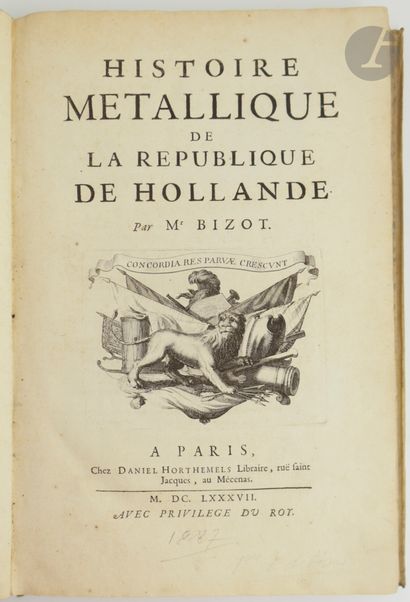 BIZOT (Pierre).
Histoire metallique de la...