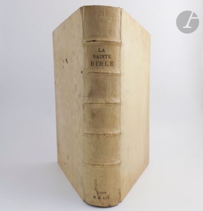 null BIBLE.
La Sainte Bible.
Lyon : Jean de Tournes, 1559. — 3 parties en un volume...