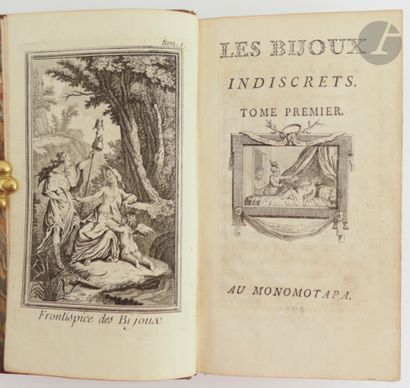 null [DIDEROT (Denis)].
Les Bijoux indiscrets.
Au Monomotapa, [1748 ?]. — 2 tomes...