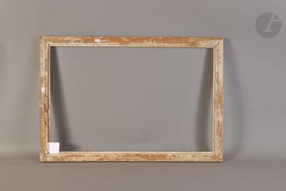 null Baguette en bois mouluré et doré. Début du XIXe siècle. 43,1 x 67,2 cm - Profil...