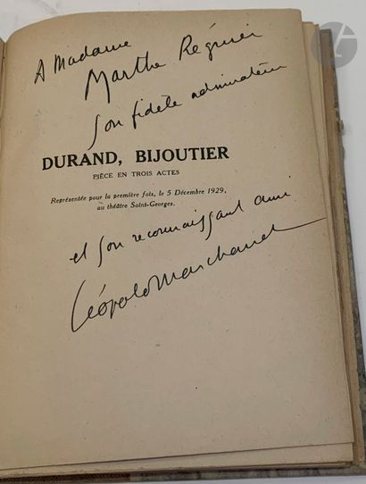 null [HENRI DE ROTHSCHILD -THÉÂTRE]
MARCHAND (Léopold).
Durand, bijoutier. Pièce...