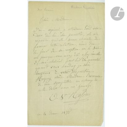 null [CHÂTEAU DE LA MUETTE]
Olympe Pélissier, Madame ROSSINI (1799-1878) courtisane...