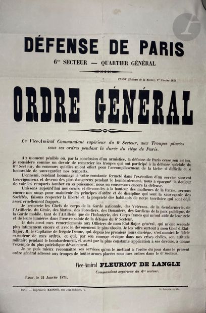 [CHÂTEAU DE LA MUETTE - WAR OF THE COMMUNES]
General...