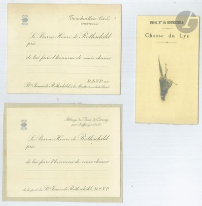 null [ROTHSCHILD - VÉNERIE]
Carnet de la Chasse du Lys du 24 septembre 1902 donnée...