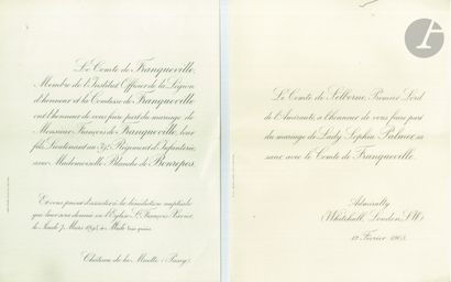 null [CHÂTEAU DE LA MUETTE]
Famille ÉRARD et descendance. 8 documents, 1864-1914.
3...
