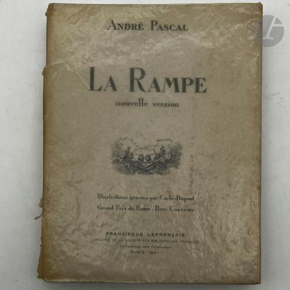 null [HENRI DE ROTHSCHILD -THEATRE]
ROTHSCHILD (Henri de).
La Rampe. Play in four...
