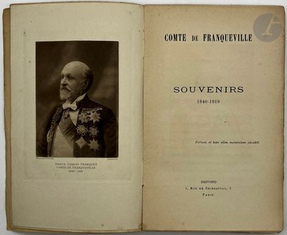 null FRANQUEVILLE (Charles de).
Ensemble d’ouvrages du comte Charles de Franqueville...
