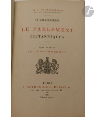 null FRANQUEVILLE (Charles de).
The political, judicial and administrative institutions...