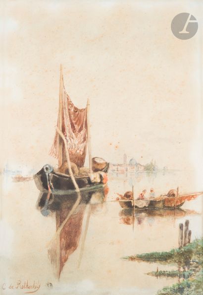 null [FAMILLE ROTHSCHILD]
Charlotte Nathaniel de ROTHSCHILD (1825-1899)
Venise, les...