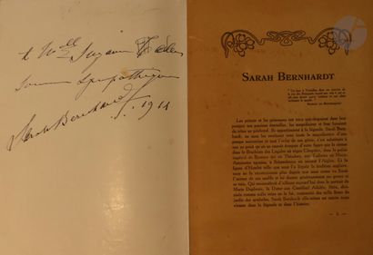 null [HENRI DE ROTHSCHILD -THEATRE]
[BERNHARDT (Sarah) - BUSSON (Dani).
Sarah Bernhardt.
[Paris:...