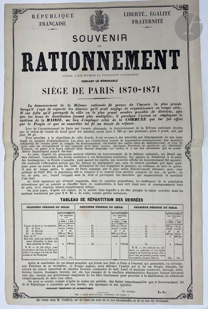 null [CHÂTEAU DE LA MUETTE - WAR OF THE COMMUNES]
Set of 2 posters: 
- Remembrance...