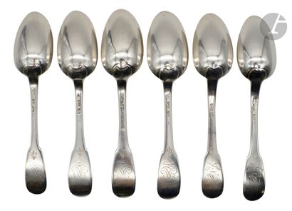null [HENRI DE ROTHSCHILD - COLLECTOR]
PARIS FROM 1766 TO 1785
Set of forks, spoons...