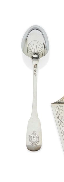null BERGUES 1772 - 1773 - JURISDICTION OF LILLE 
Stew spoon with attachments of...