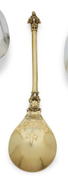 null FOREIGN WORK XIXth CENTURY
Liturgical spoon of Byzantine rite in vermeil with...