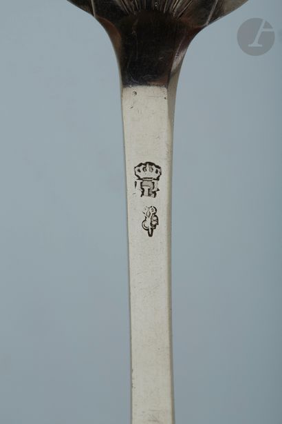 null JURISDICTION OF LILLE - SAINT-OMER 1790
Stew spoon in silver model uniplat with...