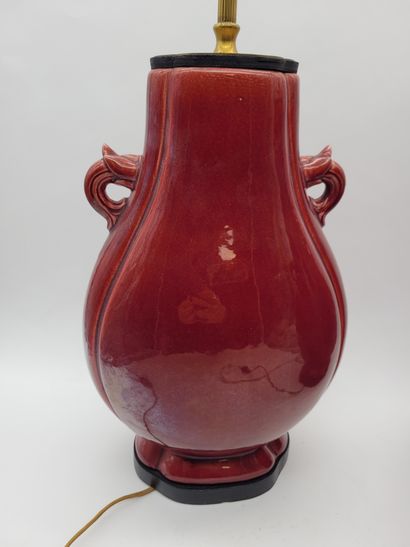 null Paire de vases sang de boeuf, Chine, XXe siècle
Deux vases balustres, à panse...